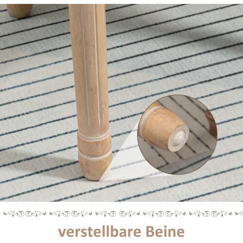  Kuhinjske stolice set od 2 puno drvo 49x56x96 cm krem-prirodno Slike