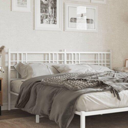  The Living Store Kovinsko vzglavje belo 180 cm - Vzglavje, (21500450) Slike