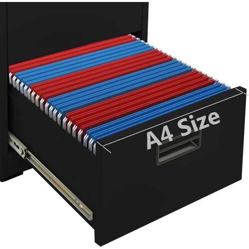 vidaXL Ormarić za spise crni 46 x 62 x 102,5 cm čelični Cene
