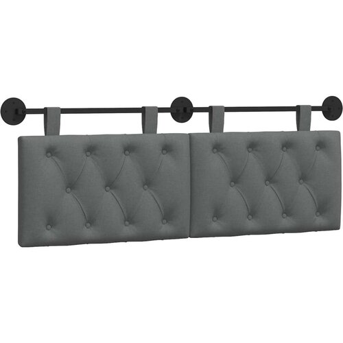  Držeće uzglavlje Zidne Tamno siva 130 x 55 x 7 cm tkanina - Tamno siva 120 cm bez LED Slike
