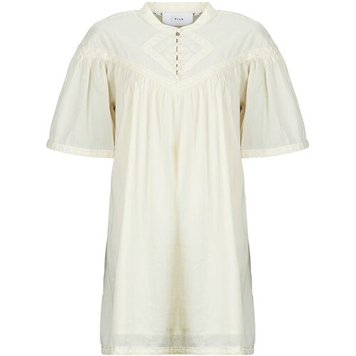 Vila Kratke obleke VIESMA 2/4 SHORT DRESS/C36 Bež Cene