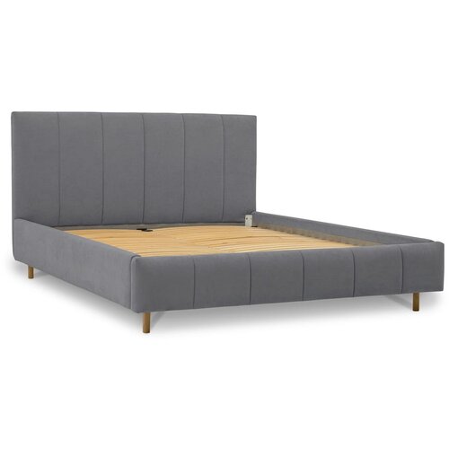 Scandic Siva oblazinjena zakonska postelja s prostorom za shranjevanje z letvenim dnom 180x200 cm Zee – Cene