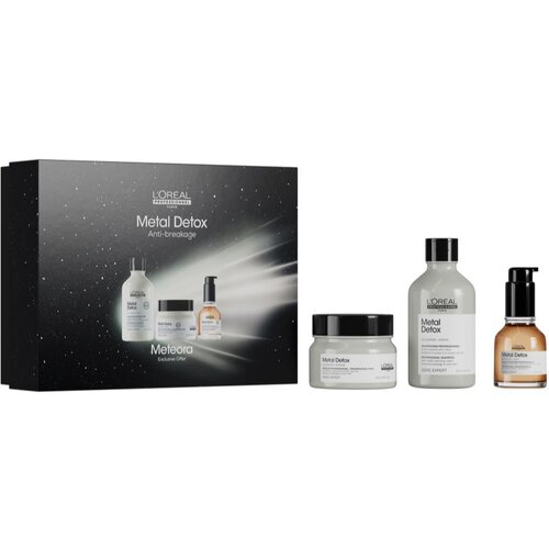 L&amp;acute;Or&amp;eacute;al Paris Serie Expert Metal Detox darilni set za barvane in po&amp;scaron;kodovane lase Slike