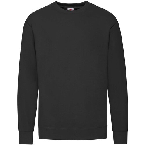 Fruit Of The Loom Black Men&amp;#039;s Sweatshirt Lightweight Set-in-Sweat Sweat Slike