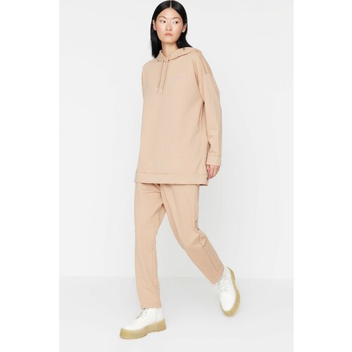 Trendyol Sweatsuit Set - Brown - Regular fit Cene