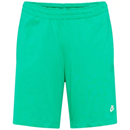 Nike Sportswear Hlače 'CLUB' svetlo zelena / bela