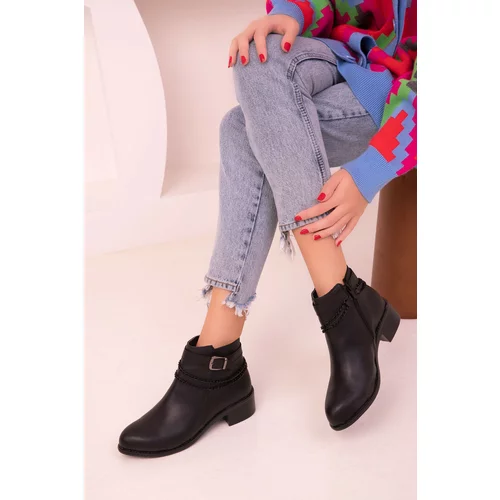 Soho Ankle Boots - Black - Flat