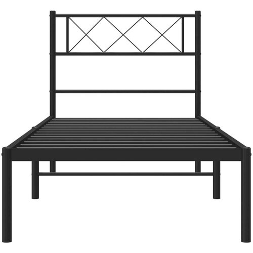  okvir za krevet s uzglavljem crni 100x190 cm Slike