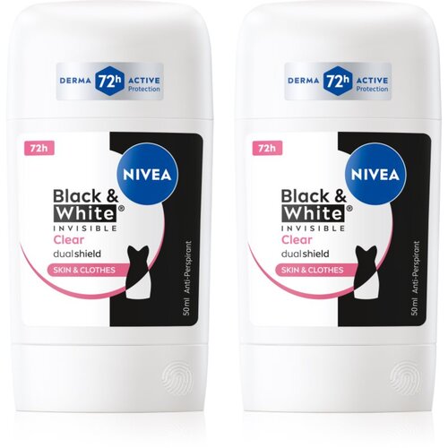 Nivea Black & White Invisible Clear trdi antiperspirant ugodno pakiranje Cene