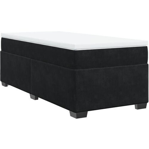 Maison Chic Box spring postelja - Vzmetna postelja z vzmetnico črna 90x200 cm žamet SL4683, (21888980) Cene