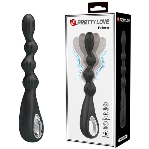  Analni vibrator Federer, 22.2cm, Crni Slike