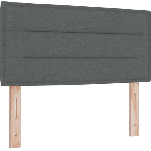  Krevet s box spring sistemom s madracem tamno sivi 90x200 cm tkanina Slike