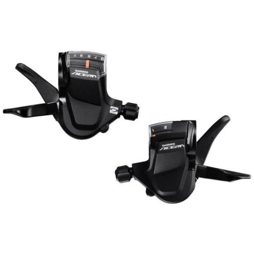 Shimano ručice menjača SLM3000R/SLM3010L acera r&amp;amp;l 2X9BRZINA W/CBL2050X1800MM INNER/600X600X300MM SP41 black outer w/ ogd indpack ESLM3010PA3 Slike