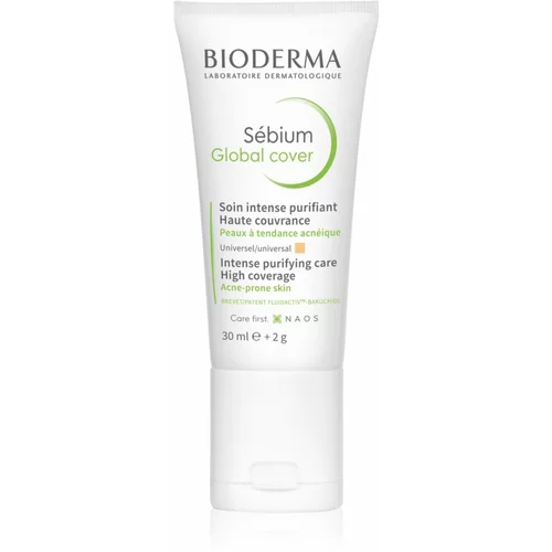 Bioderma Sébium global cover tonirana krema za kožu protiv akni 32 ml nijansa universal za žene