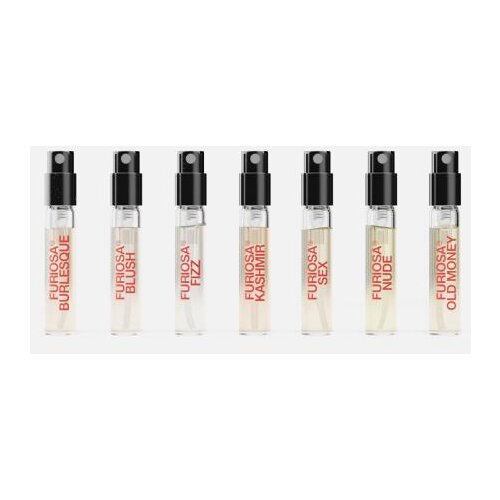 Furiosa Discovery Set set: EDP Blush 2 ml + EDP Sex 2 ml + EDP Burlesque 2 ml + EDP Fizz 2 ml + EDP Nude 2 ml + EDP Kashmir 2 ml + EDP Old Money 2 ml za ženske Cene