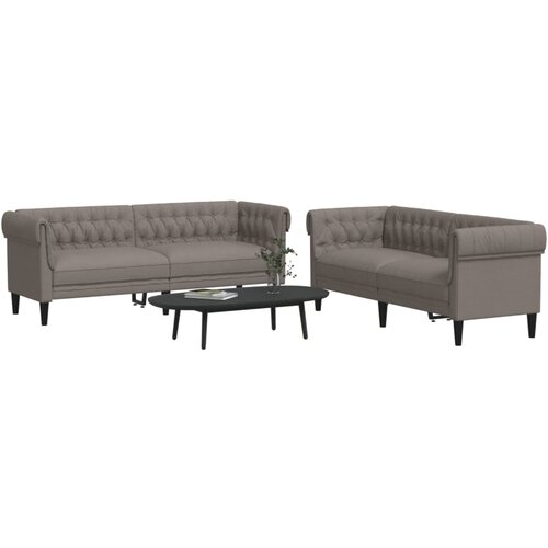 vidaXL 2-dijelni set sofa smeđesivi od tkanine Cijene
