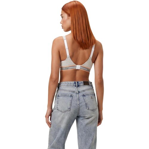 Calvin Klein Jeans Triangel / Brez opore LIFT BRALETTE LV00QF8879 Bela Slike