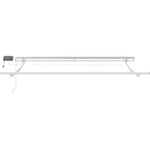 vidaXL ročna raztegljiva tenda z LED svetlobo svetlo siva 300x250 cm, zamenjava za tenda za okvir 3x2,5 m svetlo siva Cene