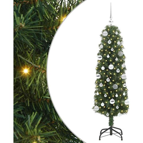  Umjetno božićno drvce Zelena 150 cm PVC i čelik i plastika Slike