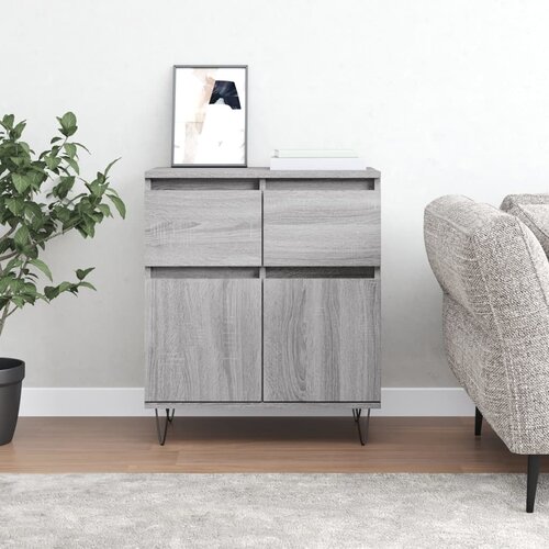 vidaXL Komoda sivog hrasta sonome 60x35x70 cm od konstruiranog drva Cijene