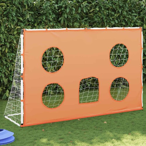  Dječji nogometni gol s podlogom za metu i loptom 182x62x118 cm Cene