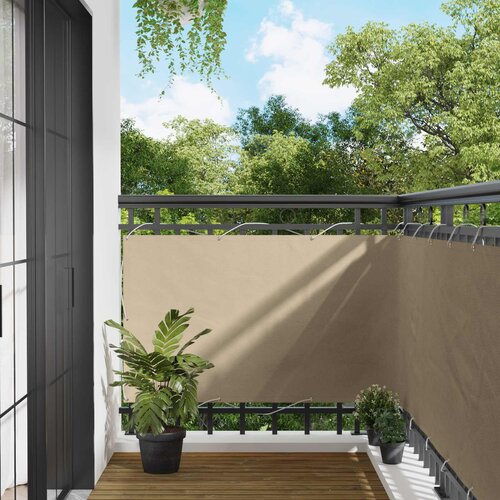  Balcony ekran Bež 100 x 400 cm Oxford tkanina Cene