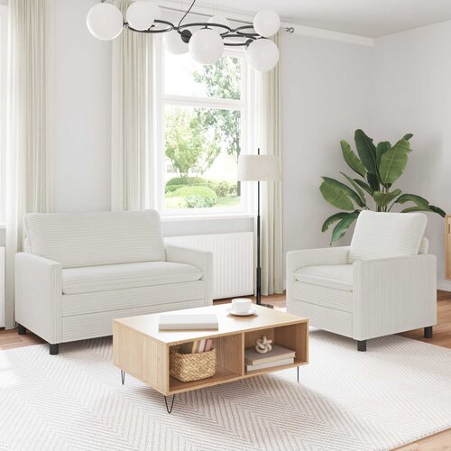  Set sofe 2 pcs Krem Poliester Cene