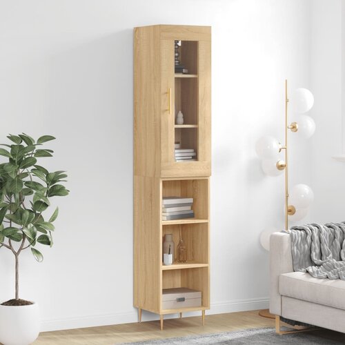 vidaXL Visoka omara sonoma hrast 34,5x34x180 cm inženirski les Cene