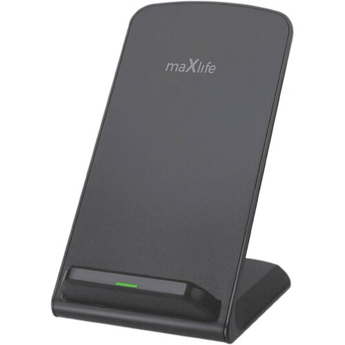 Maxlife Brezžični indukcijski polnilec za telefon vertikalno stojalo 15W, Črna, (5000497803) Cene