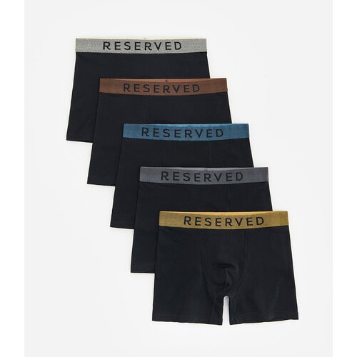 Reserved Komplet od 5 pari long bokserica - crno Cijene