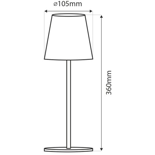  LED prigu&amp;scaron;iva dodirna stona lampa LED/5W/5V USB 1200 mAh crna Slike