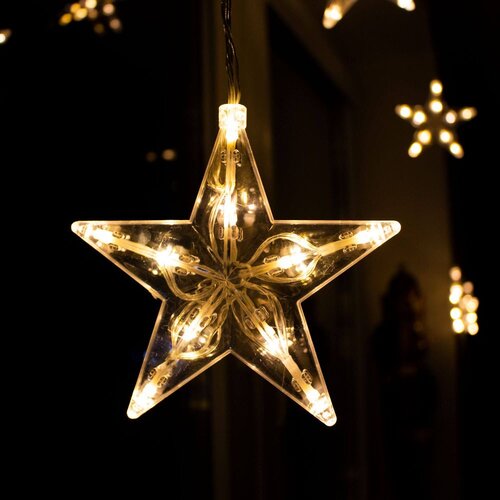  Zvjezdana zavjesa 70 LED dioda toplo bijela Slike