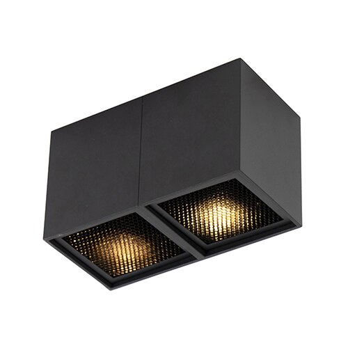 QAZQA Dizajn spot spot black 2-light - Qubo Honey Cene