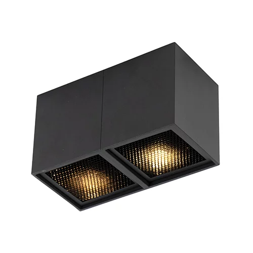 QAZQA Dizajn spot spot black 2-light - Qubo Honey