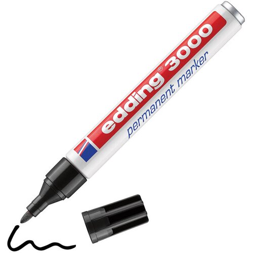 Marker permanentni 1,5-3mm okrugli vrh edding 3000 crni Cijene