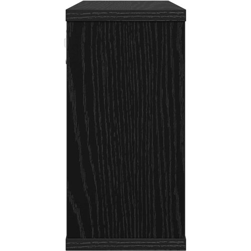  Plutajuće police Crni hrast 80 x 15 x 30 cm Konstruirano drvo Slike