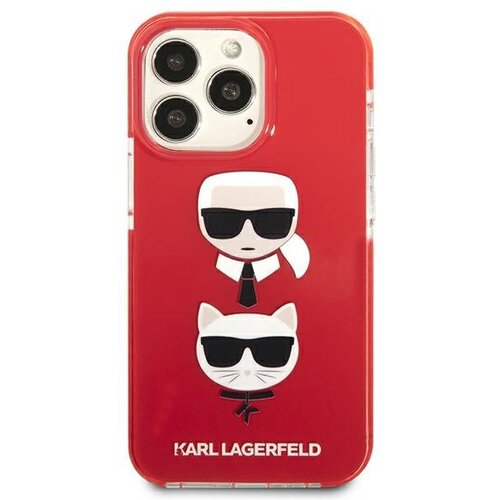 Karl Lagerfeld za&amp;scaron;čitni ovitek Iconic Karl and Choupette Red iPhone 13 Pro, (20689575) Slike