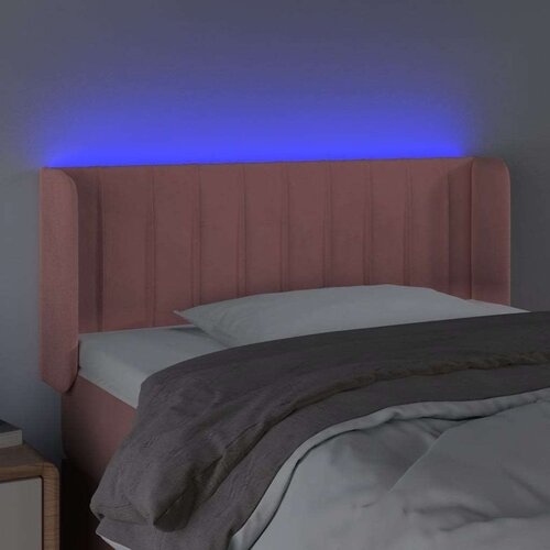  LED uzglavlje ružičasto 83x16x78/88 cm bar&amp;scaron;unasto Slike