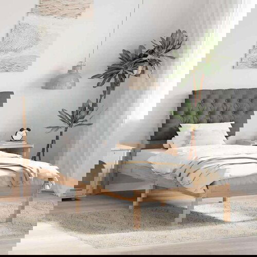 vidaXL Krevetni okvir s tapiciranim uzglavljem Smeđa 80 x 200 cm Cijene