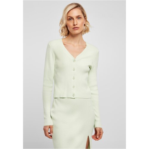 UC Ladies Women's cardigan with short rib knit, light mint Cijene