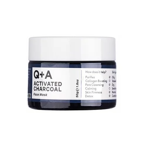 Q+A activated Charcoal maska za detoksikaciju s aktivnim ugljenom za masnu i mješovitu kožu 50 g