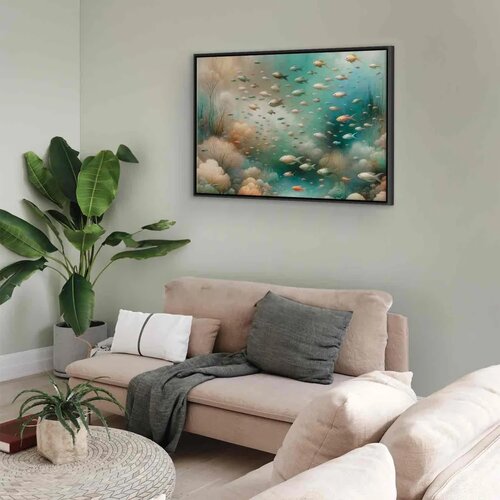  Slika - Oceanic beauty 120x80 U crnom drvenom okviru Slike