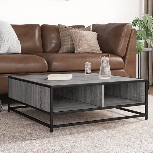 vidaXL Stol za kavu Sivi Sonoma 80x80x30 cm Konstruirano drvo i metal Cijene