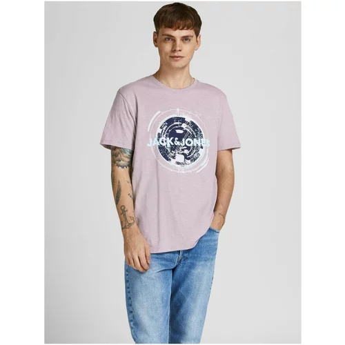 Jack & Jones Light Purple Annealed T-Shirt Filt - Men