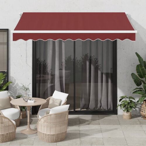 vidaXL Avtomatsko zložljiva tenda bordo 300x250 cm Cene
