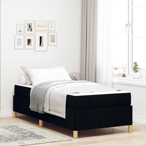 vidaXL Krevet s opruga kutije Ostalo Crna i bijela 90 x 200 cm tkanina Cene