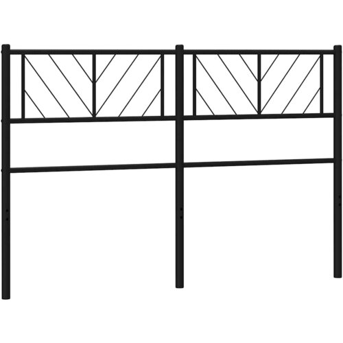 Maison Chic Kovinsko posteljno vzglavje - Vzglavna omarica črno 135 cm, (22077902) Cene