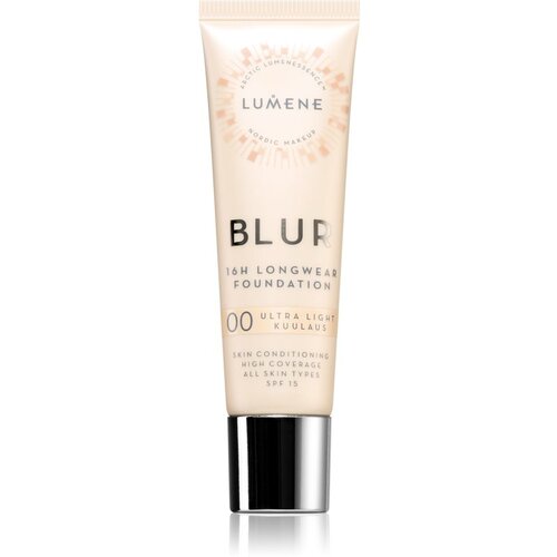 Lumene Blur 16h Longwear dugotrajni puder SPF 15 nijansa 00 Ultra Light 30 ml Cijene