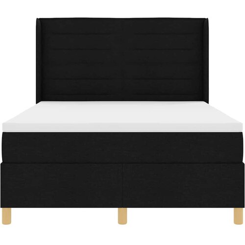  s opruga kutije s LED trakama Crna 160 x 200 cm tkanina Slike