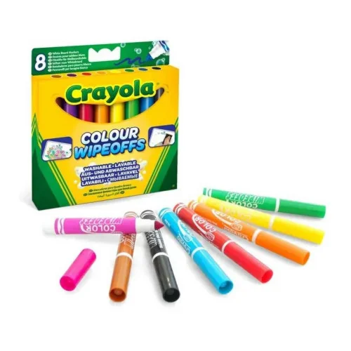 Crayola Crayola: 8 pralnih markerjev za belo tablo